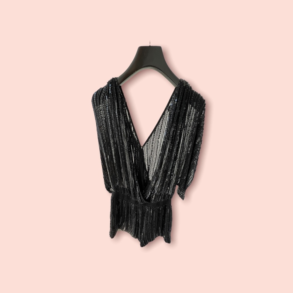 Parker NY Embroidered Black Romper - Picture 4 of 5